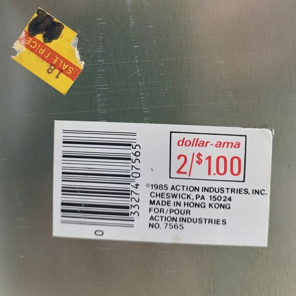 Vintage Action Industries Tin Tray Metal Plate Orchard Scene 1985 Hong Kong - Picture 3 of 9